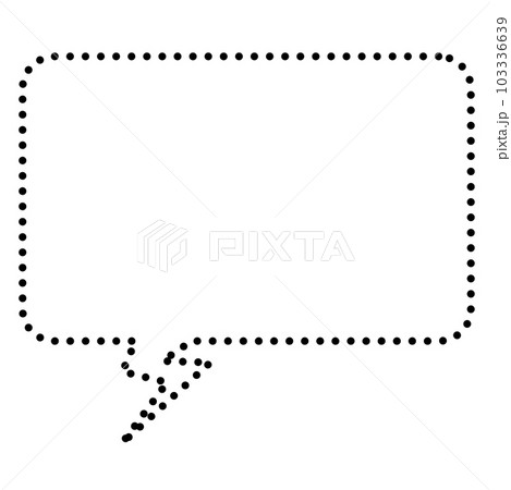 点線の吹き出し 103336639