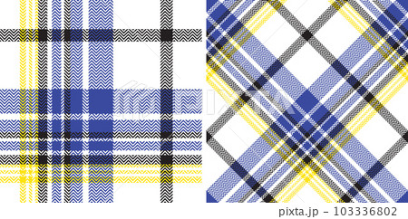 Check plaid seamless pattern set background. Check plaid seamless pattern set background. 103336802