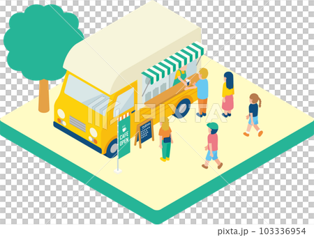 Isometric kitchen car coffee Isometric kitchen car coffee 103336954