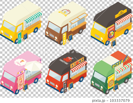 Isometric kitchen car set Isometric kitchen car set 103337079