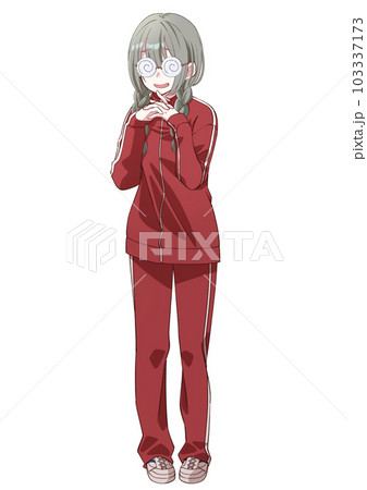 陰キャオタクな三つ編み女子高校生 103337173