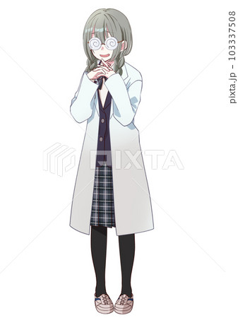 陰キャオタクな三つ編み女子高校生 103337508