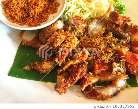 Fried pork Fried pork 103337958