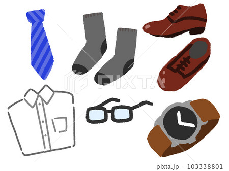 手描きの父の日のプレゼントのイラスト 103338801