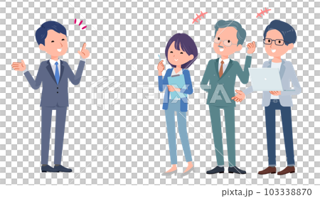 会話をしているビジネスシーン 103338870