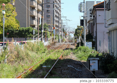 山口県 宇部市 JR宇部線宇部新川駅方面の風景 山口県 宇部市 JR宇部線宇部新川駅方面の風景 103339775