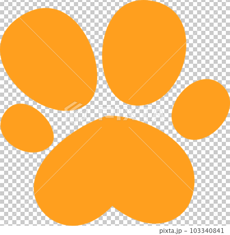 橙色的狗腳印 103340841