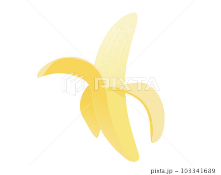 バナナの皮むきのイラスト 103341689