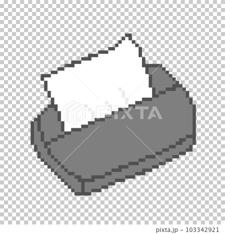 Pixel art_pocket tissue (black) 103342921