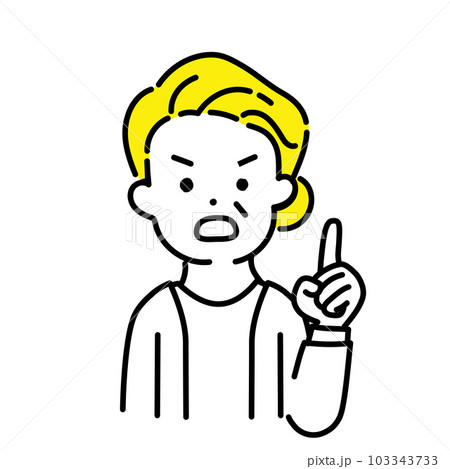 かわいい人物のイラストシリーズ _ シニアの女性_ 重要 103343733