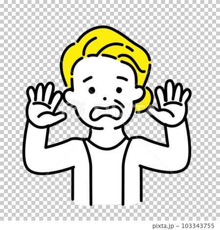 插圖系列可愛的人_高級女人_放棄 103343755