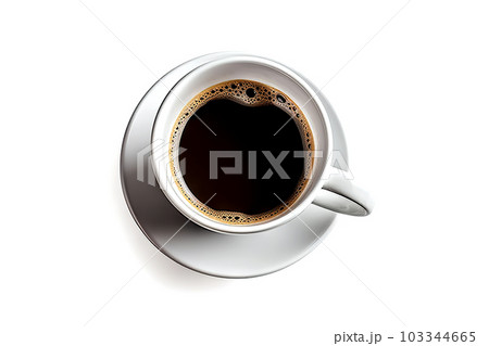 Enjoying the Perfect Cup of Coffee Isolated Coffee Cup on White Background. created with Generative AI Enjoying the Perfect Cup of Coffee Isolated Coffee Cup on White Background. created with Generative AI 103344665