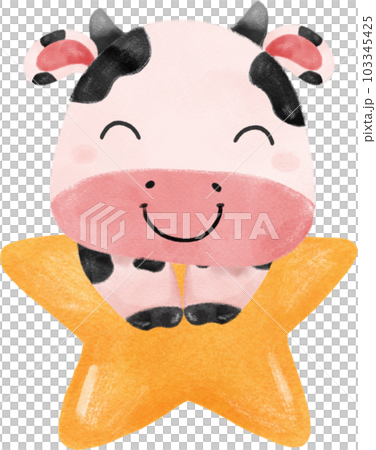 cute baby cow girl watercolour hand drawing children nursery cartoon character cute baby cow girl watercolour hand drawing children nursery cartoon character 103345425