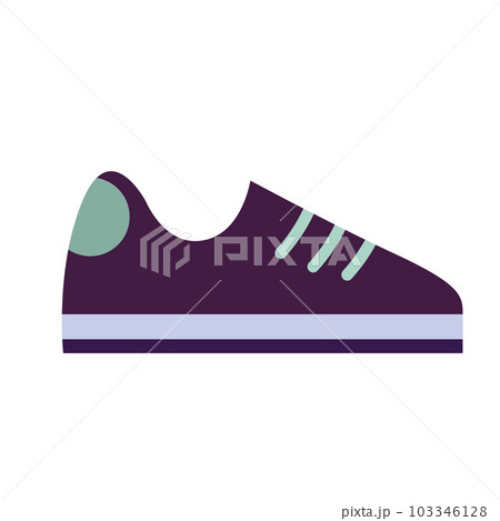 Sneakers, running shoes, cartoon style. Trendy modern vector illustration isolated on white background, hand drawn, flat Sneakers, running shoes, cartoon style. Trendy modern vector illustration isolated on white background, hand drawn, flat 103346128