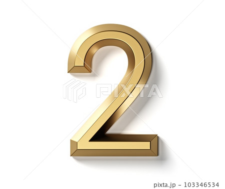 Digits and letters made of gold 103346534