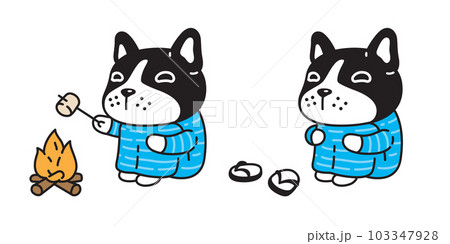 dog vector french bulldog icon campfire camping puppy pet food character cartoon symbol tattoo stamp scarf illustration design isolated dog vector french bulldog icon campfire camping puppy pet food character cartoon symbol tattoo stamp scarf illustration design isolated 103347928