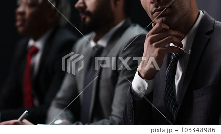 Close up portrait of African man looking thoughtful 103348986