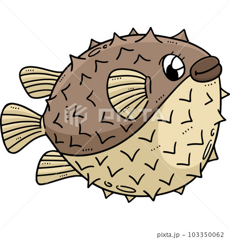 Mother Pufferfish Cartoon Colored Clipart Mother Pufferfish Cartoon Colored Clipart 103350062
