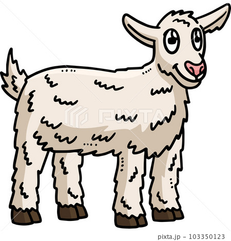 Mother Goat Cartoon Colored Clipart Illustration Mother Goat Cartoon Colored Clipart Illustration 103350123