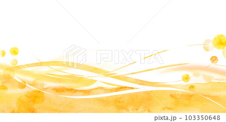 オレンジ色の流線　背景素材 103350648