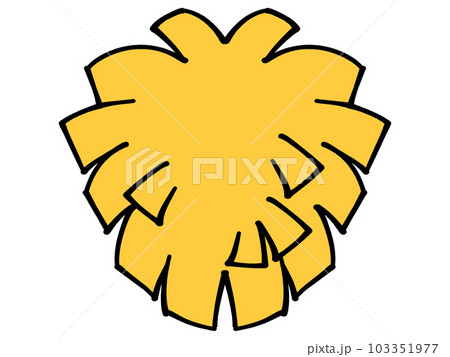 チアリーディングの黄色いポンポンのイラスト素材 チアリーディングの黄色いポンポンのイラスト素材 103351977