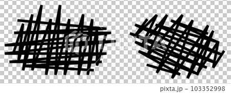 ペンで線を描いて塗りつぶしたイラスト ペンで線を描いて塗りつぶしたイラスト 103352998