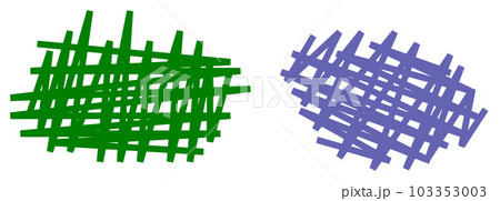 ペンで線を描いて塗りつぶしたイラスト 103353003