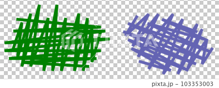 ペンで線を描いて塗りつぶしたイラスト 103353003