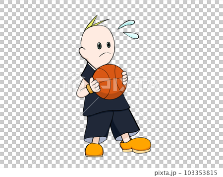 to a basketball player to a basketball player 103353815