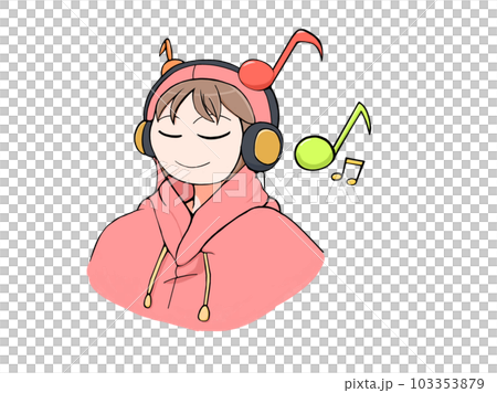 音楽を聞く人 音楽を聞く人 103353879