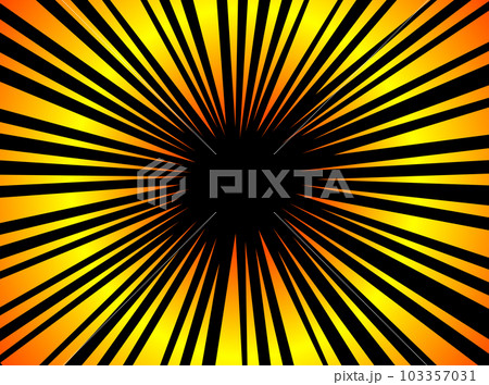 Comic book speed lines set, explosion effect. Abstract radial zoom speed light, motion background. Mega speed frame. Vector illustration on white background 103357031