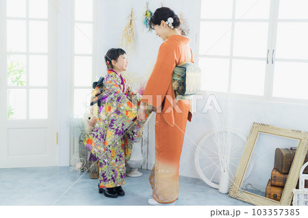 親子 着物 写真館 七五三 親子 着物 写真館 七五三 103357385