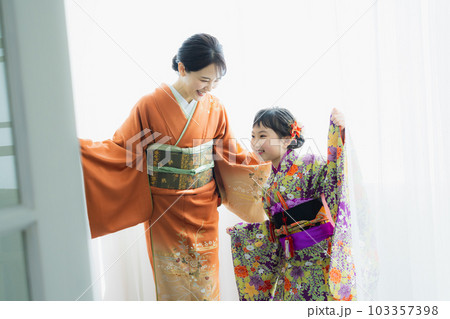 親子 着物 写真館 七五三 親子 着物 写真館 七五三 103357398