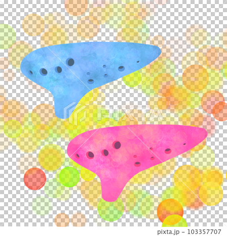 陶笛的簡單插圖 103357707