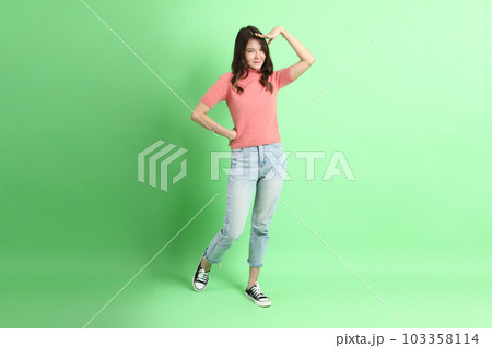 Cute Asian Woman 103358114