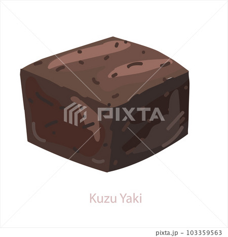 Kuzu Yaki mochi. Traditional japanese sweets for tea ceremony in june. Kuzu Yaki mochi. Traditional japanese sweets for tea ceremony in june. 103359563