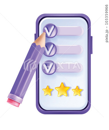 3D online survey, vector review digital feedback form, customer experience rating concept smartphone 3D online survey, vector review digital feedback form, customer experience rating concept smartphone 103359966