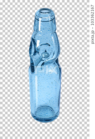 ラムネ瓶のイラスト リアル ラムネ瓶のイラスト リアル 103362167