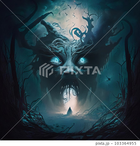 Nightmare, horror, nightmare. Generative AI 103364955