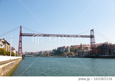 Vizcaya bridge between Portugalete and Las Arenas, Spain 103365116