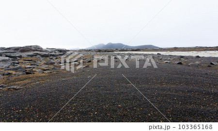 Central Iceland landscape along the road to Askja 103365168