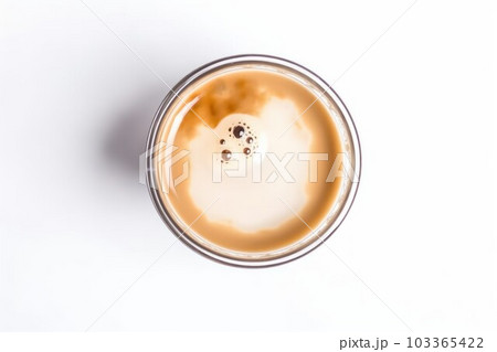 Hot milk cup. Top beverage. Generate Ai 103365422