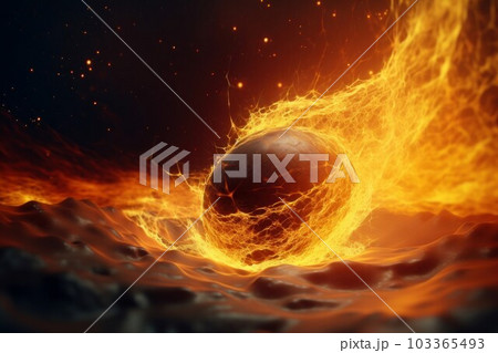 Gravitational wave star. Star sun effect. Generate Ai Gravitational wave star. Star sun effect. Generate Ai 103365493
