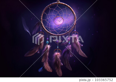 Dream catcher. Boho feather tribal. Generate Ai Dream catcher. Boho feather tribal. Generate Ai 103365752