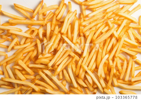 Delicious fries background. Food snack. Generate Ai Delicious fries background. Food snack. Generate Ai 103365778