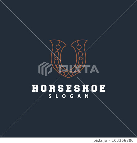 Horseshoe Logo, Horse Vector Vintage Elegant Old Retro Texsas Design, Silhouette Symbol Icon Horseshoe Logo, Horse Vector Vintage Elegant Old Retro Texsas Design, Silhouette Symbol Icon 103366886