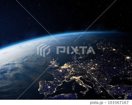 Earth - Europe at Night. Earth - Europe at Night. 103367167
