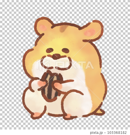 ハムスター_ゴールデン_01のイラスト素材 [103368182] - PIXTA