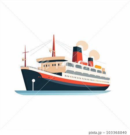 客船・フェリーのイラスト 客船・フェリーのイラスト 103368840