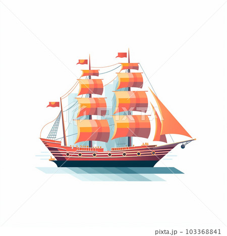 帆船のイラスト 103368841